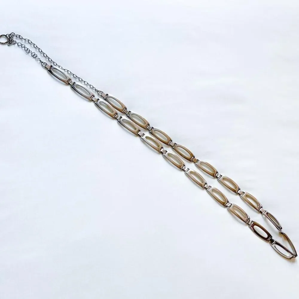 y2k silver chain‎ belt